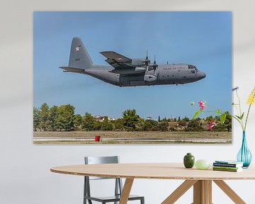 Lockheed C-130 Hercules van Polen is opgestegen.