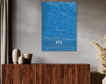 Blauwdruk | Landkaart | Eys (Limburg) van Stad & Wand