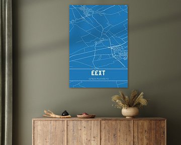 Blauwdruk | Landkaart | Eext (Drenthe) van Stad & Wand