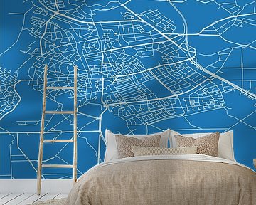Blauwdruk | Landkaart | Bussum (Noord-Holland) van Rezona