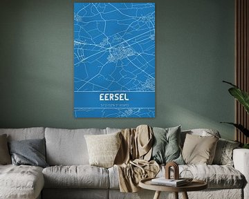 Blueprint | Map | Eersel (North Brabant) by MyCityPoster