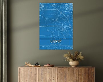 Blaupause | Karte | Lierop (Nordbrabant) von Rezona