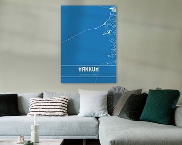 Blueprint | Carte | Makkum (Fryslan) sur Rezona