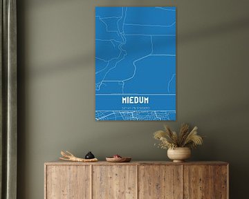 Blueprint | Map | Miedum (Fryslan) by Rezona