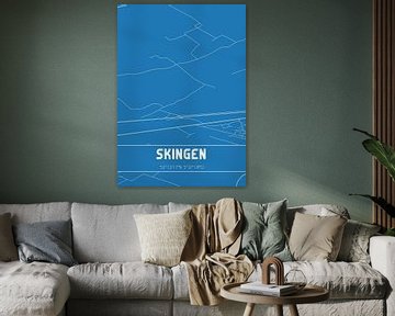 Blueprint | Map | Skingen (Fryslan) by Rezona