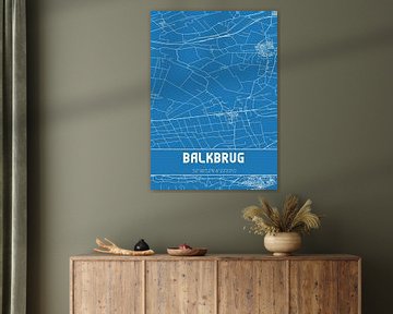 Blueprint | Map | Balkbrug (Overijssel) by Rezona