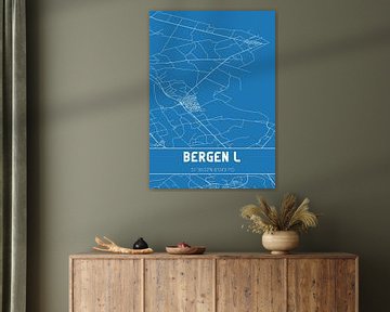 Blauwdruk | Landkaart | Bergen L (Limburg) van Rezona