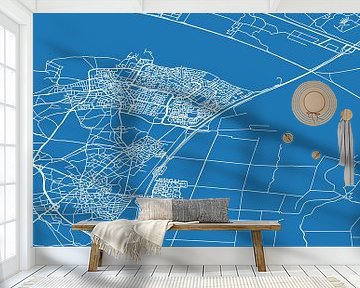 Blauwdruk | Landkaart | Blaricum (Noord-Holland) van Rezona