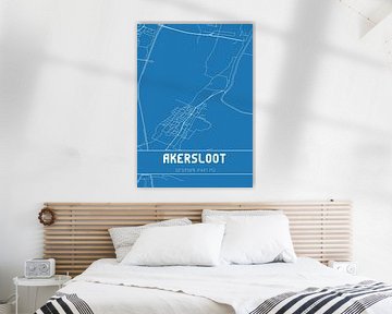 Blueprint | Map | Akersloot (North Holland) by Rezona