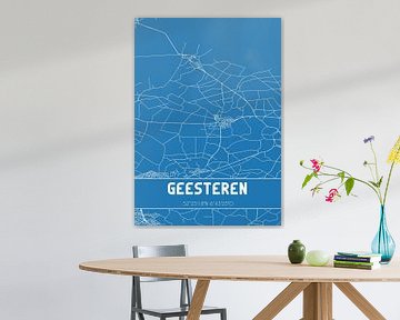 Blauwdruk | Landkaart | Geesteren (Overijssel) van Stad & Wand