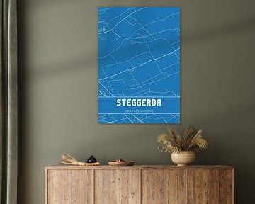 Blueprint | Carte | Steggerda (Fryslan)
