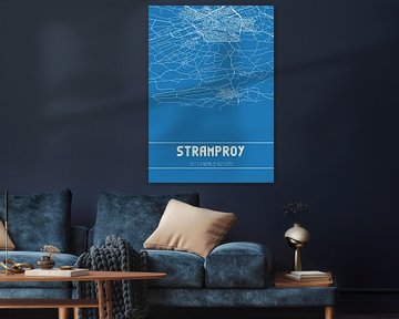Blauwdruk | Landkaart | Stramproy (Limburg) van Rezona
