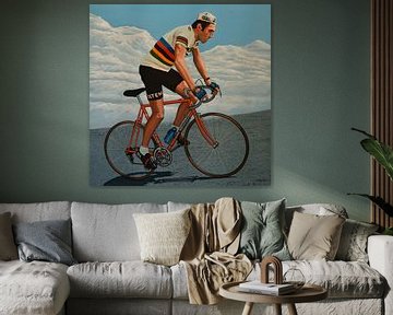 Eddy Merckx schilderij van Paul Meijering