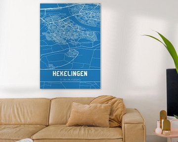 Blueprint | Map | Hekelingen (South Holland) by Rezona