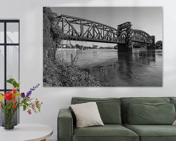 Magdeburg - historical lift bridge over the river ELne