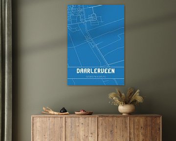 Blauwdruk | Landkaart | Daarlerveen (Overijssel) van Rezona