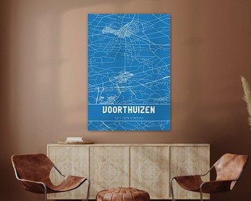 Blauwdruk | Landkaart | Voorthuizen (Gelderland) van Rezona