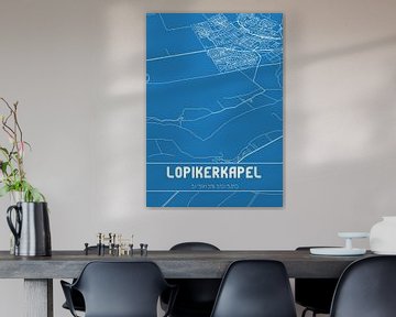 Blauwdruk | Landkaart | Lopikerkapel (Utrecht) van Rezona