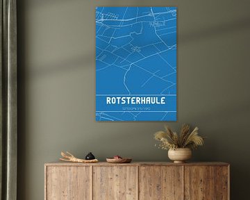 Blueprint | Map | Rotsterhaule (Fryslan) by Rezona