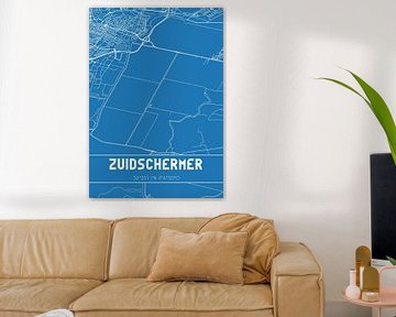 Blueprint | Carte | Zuidschermer (Noord-Holland) sur Rezona