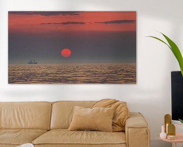 Fischerboot bei Sonnenuntergang von KCleBlanc Photography