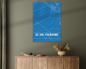 Blaupause | Karte | 2. Valthermond (Drenthe) von Rezona