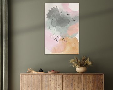 Abstract minimalistisch aquarel van Studio Allee