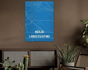 Blaupause | Karte | Heilig Landstichting (Gelderland) von Rezona