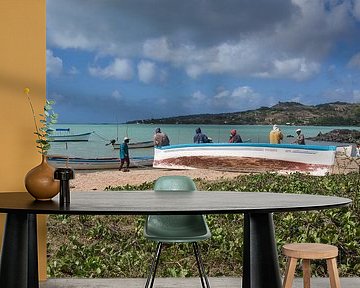 Fischer nach dem Fang