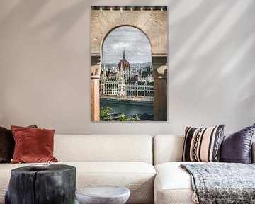 See-through view of the parliament building in Budapest by Lars Dirkzwager