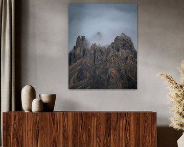 Felsige Berge in den Dolomiten von Larissa van Hooren