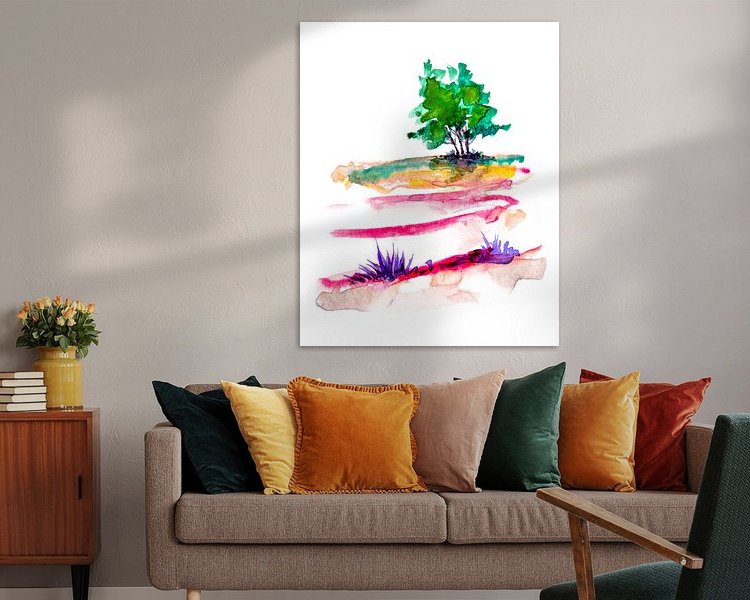 Example of the artwork in a room