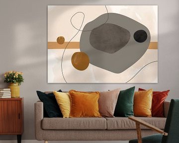 Mid Century Modern Abstrakt von Mad Dog Art