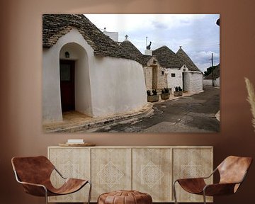 Trulli huisjes in Alberolbello, Italië van Henk Langerak