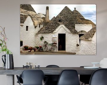 Trulli huisjes in Alberolbello, Italië van Henk Langerak