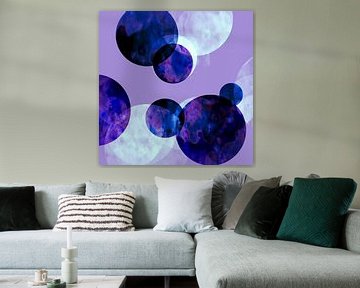 Encaustic Abstraction Purple van Mad Dog Art