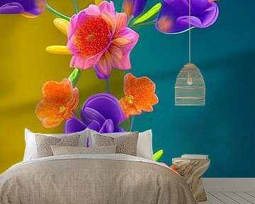 Still Life with Flowers VII - wall flowers