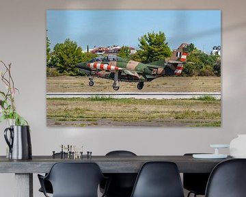 Landing Greek North American T-2E Buckeye. by Jaap van den Berg