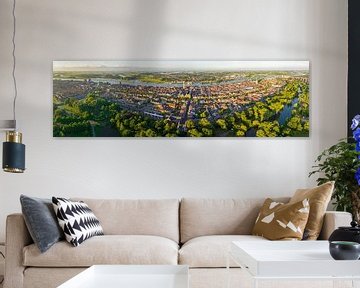 Kampen Frühlingsabend Luftbildpanorama von Sjoerd van der Wal Fotografie