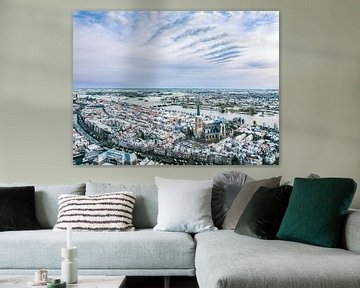 Matinée froide à Kampen vue d'en haut sur Sjoerd van der Wal Photographie