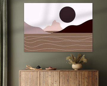 Abstract berglandschap van Gisela- Art for You