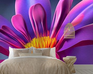 Still life with Flowers XIV - purple with pink