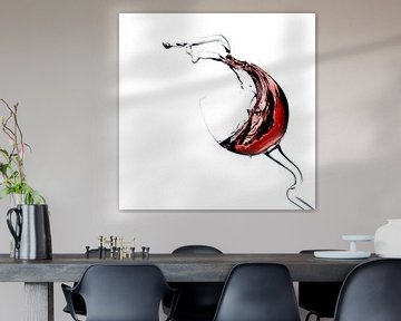 Splashing red wine by Andreas Berheide Photography