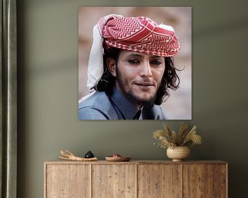 Bedouin man in Petra, Jordan. by Wim van Gerven