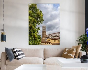 Blick über die Altstadt von Lucca in Italien von Rico Ködder