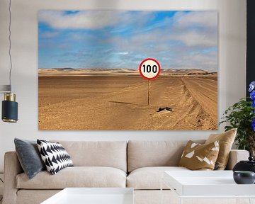 Speed 100 in the desert in Namibia by WeltReisender Magazin
