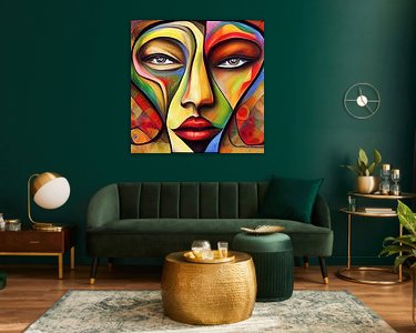 Example of the artwork in a room
