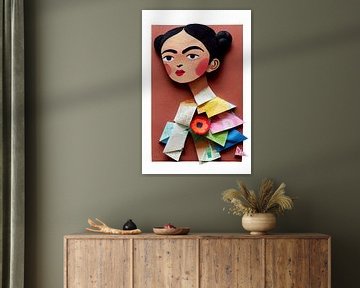 Young Frida (Paper Cut Version) von treechild .