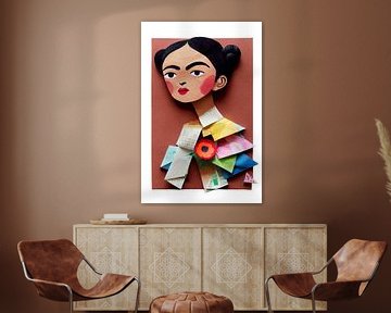 Young Frida (Paper Cut Version) van Treechild