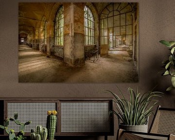 ''Manicomio Di R''  Abandoned hall in an Italian mental institution by Wesley Van Vijfeijken